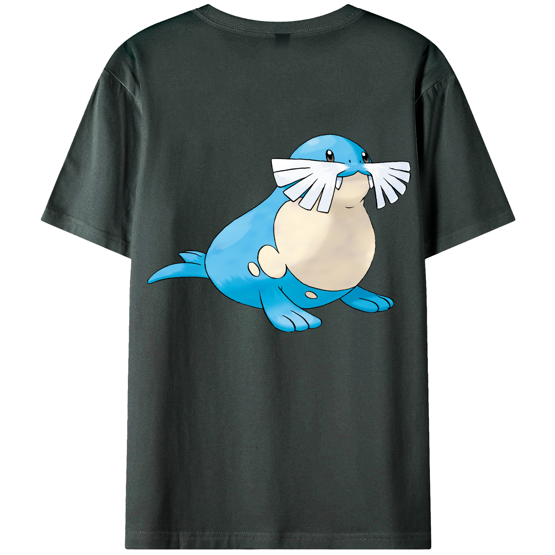 （画像用） ポケットモンスター Pokémon 綿100％ メンズ半袖Tシャツ（バックプリント） 通気性